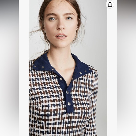 BAUM UND PFERDGARTEN
Houndstooth Print Knee-Length Dress - Picture 3 of 12